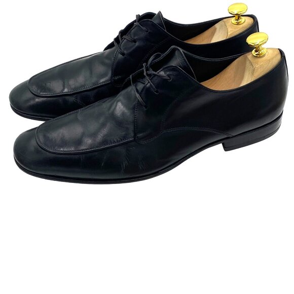 Italy To Boot Adam Derrick mens size 10 black leather classic oxford dress shoes main image 9